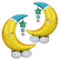 Load image into Gallery viewer, Moon & Stars Foil Balloon