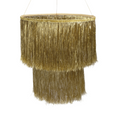 Load image into Gallery viewer, Glittering Gold Tinsel Chandelier