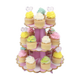 Load image into Gallery viewer, 3-Tier Carousel Theme Cupcake Stand