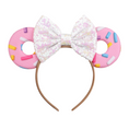 Load image into Gallery viewer, Sparkly Bows Donuts Ears Party Headband