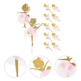 Load image into Gallery viewer, Gold Glitter Ballerina Cupcake Toppers Set