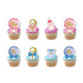 Load image into Gallery viewer, Boy or Girl Cake Cupcake Toppers Set