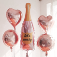 Load image into Gallery viewer, Let's Party Bottle Shape Foil Balloon Sets