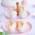 Load image into Gallery viewer, Gold Glitter Fairy Theme Cupcake Toppers Set