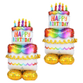 Load image into Gallery viewer, Happy Birthday Cake Balloon