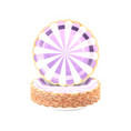 Load image into Gallery viewer, Carousel Stripe Party Theme Tableware Set (Purple)