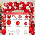 Load image into Gallery viewer, Christmas Candy Cane Balloon Garland