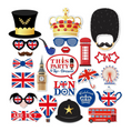 Load image into Gallery viewer, British Flag Photo Booth Props Set