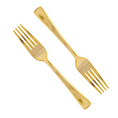 Load image into Gallery viewer, Gold Bridal Shower Decorations Cutlery Set (Forks)