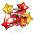 Load image into Gallery viewer, Jumbo Fire Truck Foil Balloon