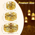 Load image into Gallery viewer, Eid Trays , Gold Color Round Shape - 3 Pcs