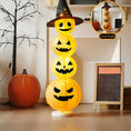 Load image into Gallery viewer, 4 Head Stacked Pumpkin Lantern Decoration (Light-Up)