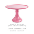 Load image into Gallery viewer, Barbie Theme Pink Melamine Cake Stand
