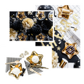 Load image into Gallery viewer, Gold Star Paper Plates Set