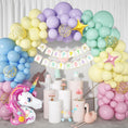Load image into Gallery viewer, Unicorn Birthday Balloon Arch Decorations