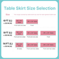 Load image into Gallery viewer, Coral Pink Table Skirt