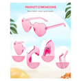 Load image into Gallery viewer, Barbie Theme Heart-Shaped Party Sunglasses Set