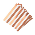 Load image into Gallery viewer, Striped Rose Gold Foil Tableware Set