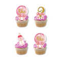 Load image into Gallery viewer, Boy or Girl Cake Cupcake Toppers Set