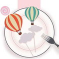 Load image into Gallery viewer, Hot Air Balloon Cake Toppers Set