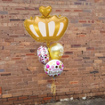 Load image into Gallery viewer, Golden Crown Foil Balloon