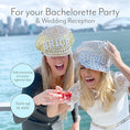 Load image into Gallery viewer, Shiny Bachelorette Party Captain Hat