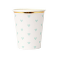 Load image into Gallery viewer, Baby Blue Heart-Shaped paper Cups Set