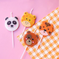 Load image into Gallery viewer, Cute Animal Birthday Candles Set