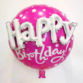 Load image into Gallery viewer, Round Happy Birthday 3D Foil Balloon