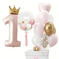 Load image into Gallery viewer, Happy 1st Birthday Balloon Set (Pink)