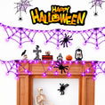 Load image into Gallery viewer, LED Light Spiderweb Garland 1pc (Purple)