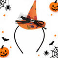 Load image into Gallery viewer, Witch Hat Headband (Orange)