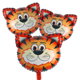Load image into Gallery viewer, Animal Head Safari Foil Balloon (Tiger Head)