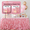 Load image into Gallery viewer, Coral Pink Table Skirt