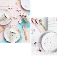 Load image into Gallery viewer, Unicorn Star Theme Paper Plates Set