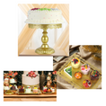 Load image into Gallery viewer, Gold Metal Dessert Cake Stand Set