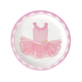 Load image into Gallery viewer, Pink Ballerina Theme Paper Plates Set