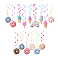 Load image into Gallery viewer, Candy Land Theme Hanging Paper Decorations Set