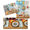 Load image into Gallery viewer, Race Car Theme Paper Plates Set