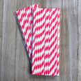 Load image into Gallery viewer, Flamingo Themed Birthday Party Paper Straws Set