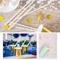 Load image into Gallery viewer, Golden Shimmer Paper Straws Set