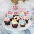 Load image into Gallery viewer, Barbie Theme Cup Cake Toppers Set