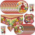 Load image into Gallery viewer, Farm Theme Birthday Party Tableware Set