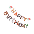 Load image into Gallery viewer, Woodland Animal Birthday Banner