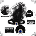 Load image into Gallery viewer, 1920s Flapper Headband and Gangster Hat accessory Set