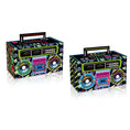 Load image into Gallery viewer, 80s Boom Box Party Favor Boxes Set
