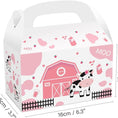 Load image into Gallery viewer, Pink Farm Animals Candy Party Favor Boxes Set