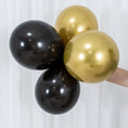 Load image into Gallery viewer, Black and Gold Theme Party Balloon Arch