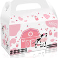 Load image into Gallery viewer, Pink Farm Animals Candy Party Favor Boxes Set