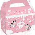 Load image into Gallery viewer, Pink Farm Animals Candy Party Favor Boxes Set
